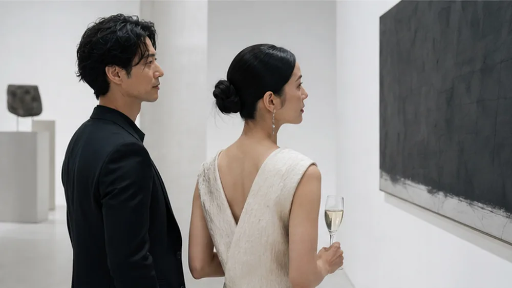 結婚披露パーティーの会場写真（架空写真）