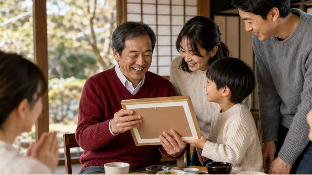 還暦・長寿祝いの会場写真（架空写真）