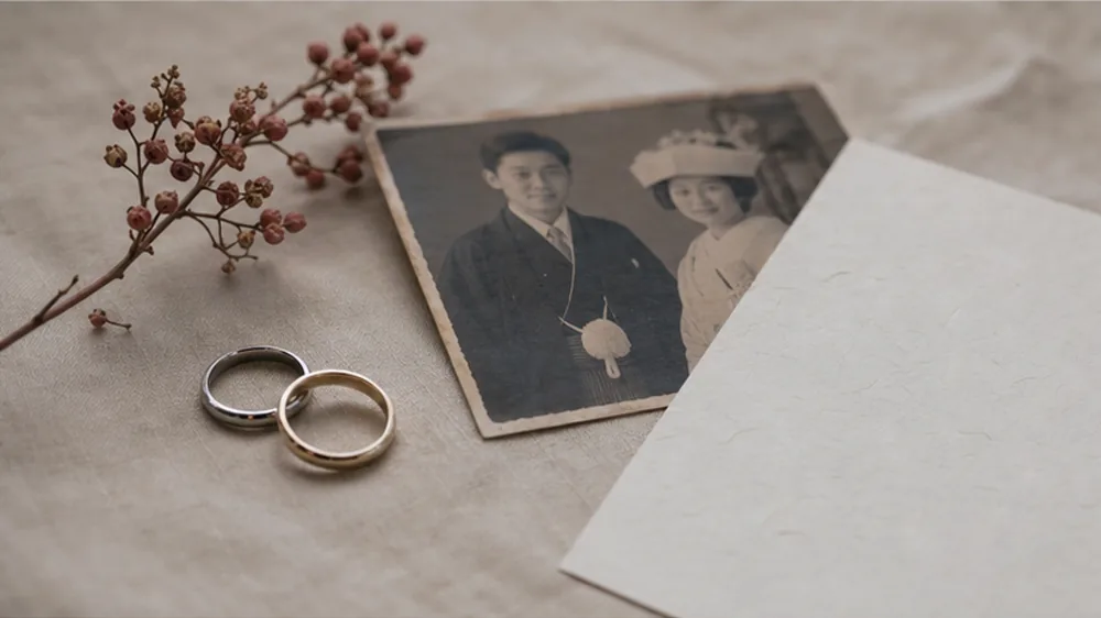 結婚記念日の情景写真（架空写真）