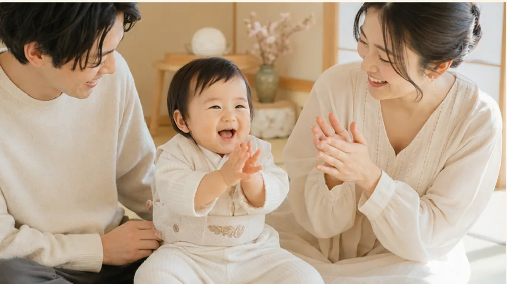 1歳の誕生日の会場写真（架空写真）