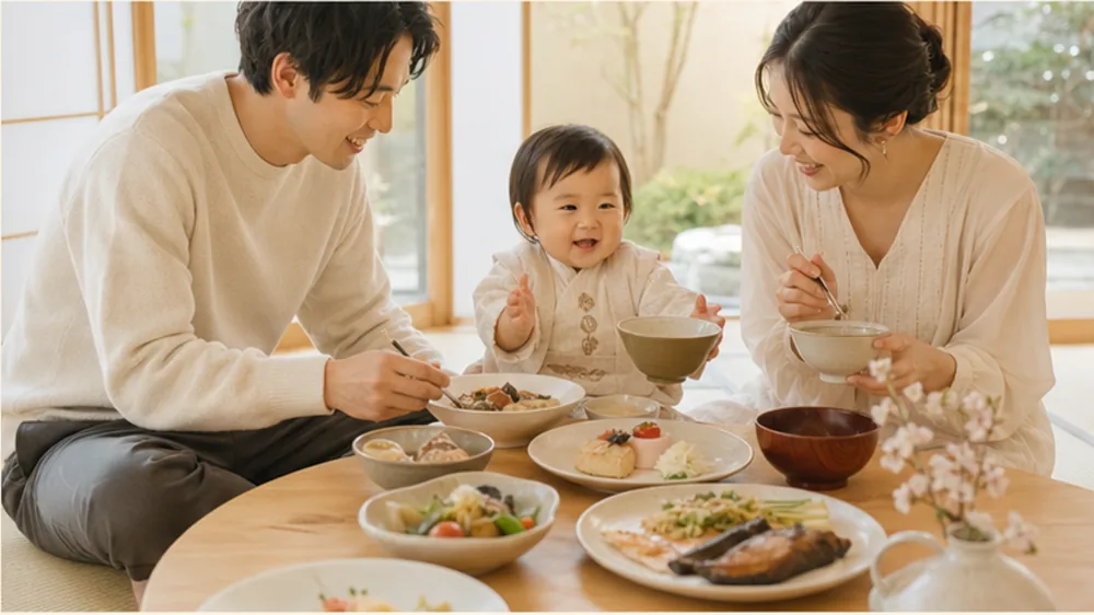 Oneを表現した1歳の誕生日の架空写真