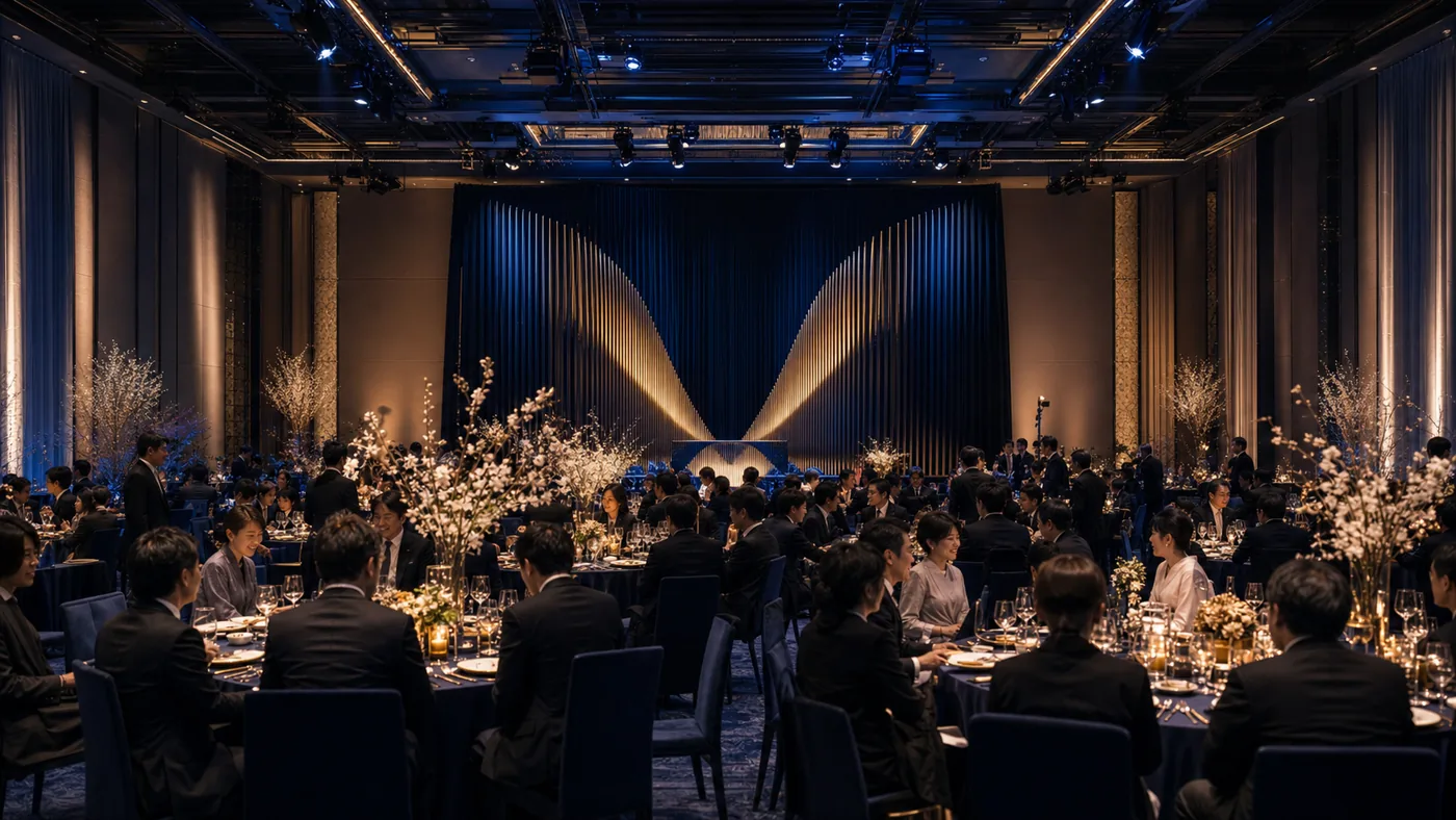企業10周年記念ガラのサンプル