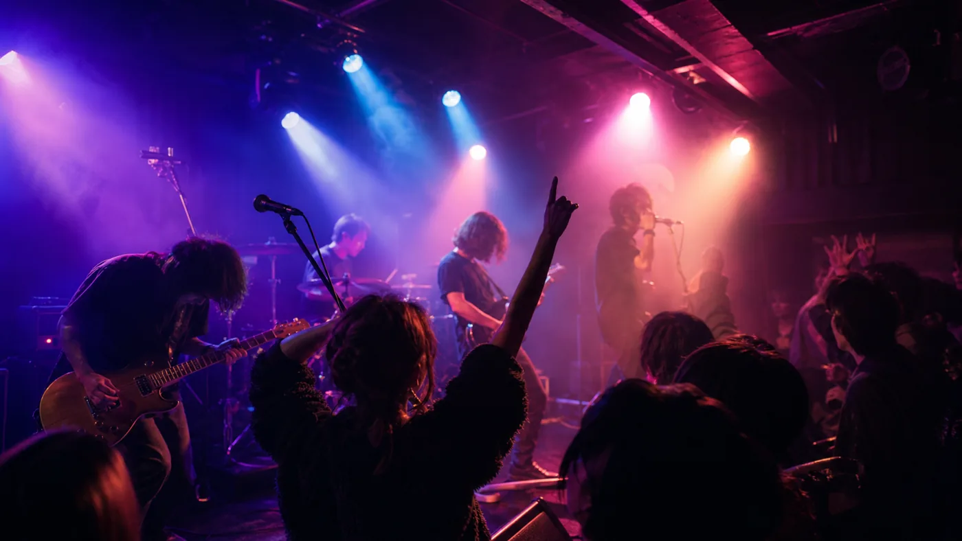 ライブハウスの音楽誕生日イベントサンプル