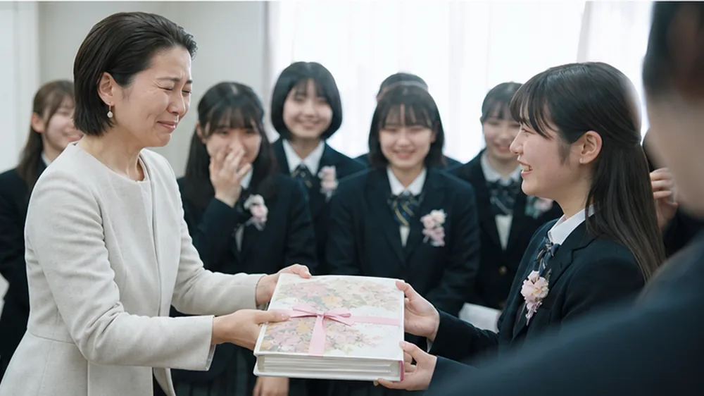 約束を表現した卒業・送別会の架空写真