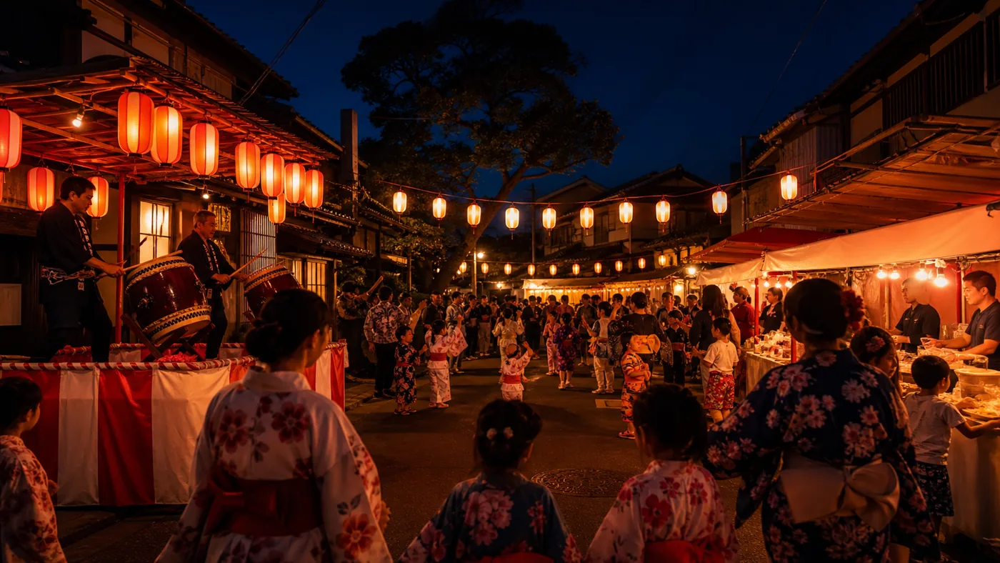 地域の夏祭りサンプル