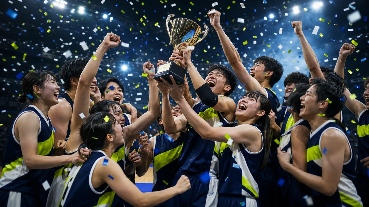スポーツチーム祝勝会サンプル